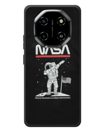 Чехол для Blackview Shark 6 с картинкой «NASA — шагаем по Луне»
