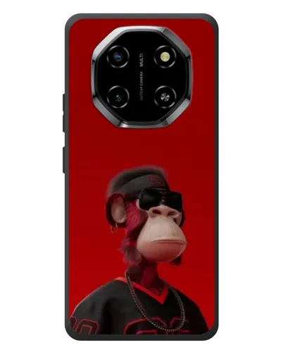 Чехол для Blackview Shark 6 с картинкой «Bored Ape в красном»
