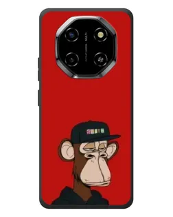 Чехол для Blackview Shark 6 с картинкой «Bored Ape — красный фон»