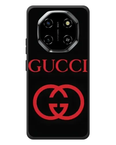 Чехол для Blackview Shark 6 с картинкой «Gucci — красный логотип»