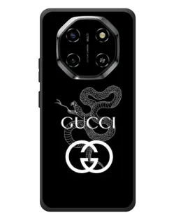 Чехол для Blackview Shark 6 с картинкой «Gucci — серебряная змея»