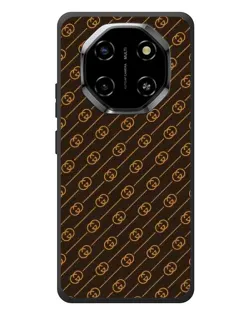 Чехол для Blackview Shark 6 с картинкой «Gucci — золотые диагонали»
