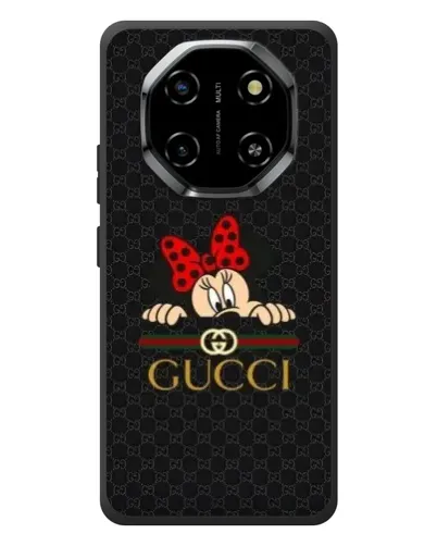 Чехол для Blackview Shark 6 с картинкой «Минни Маус Gucci — черный»