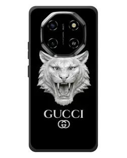 Чехол для Blackview Shark 6 с картинкой «Gucci — серебряный лев»