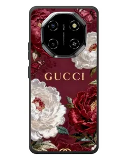 Чехол для Blackview Shark 6 с картинкой «Gucci — бордовые розы»