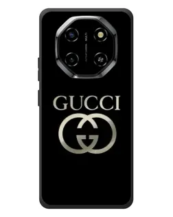 Чехол для Blackview Shark 6 с картинкой «Gucci — золото на черном»