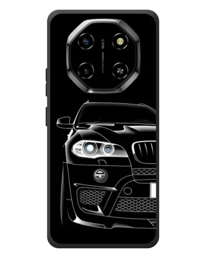 Чехол для Blackview Shark 6 с картинкой «Темный силуэт BMW»