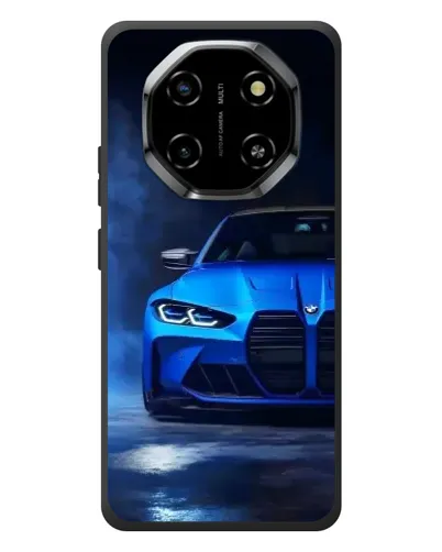 Чехол для Blackview Shark 6 с картинкой «Голубая BMW M4»