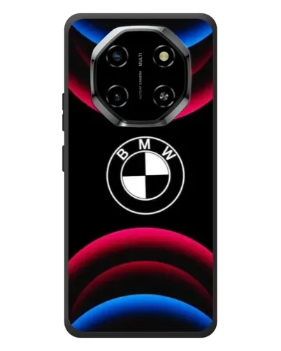 Чехол для Blackview Shark 6 с картинкой «Логотип BMW и неоновые дуги»