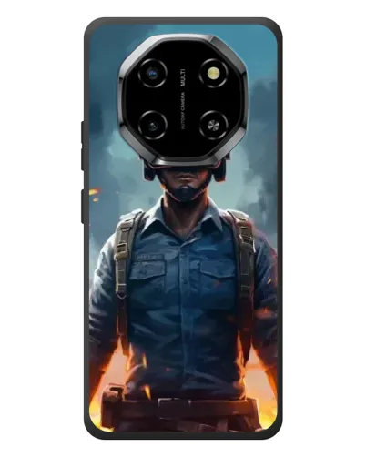 Чехол для Blackview Shark 6 с картинкой «PUBG — реалистичный герой»
