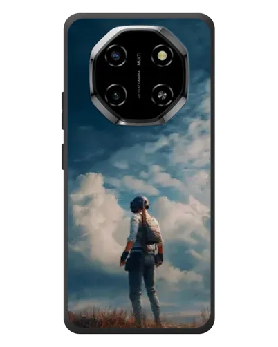 Чехол для Blackview Shark 6 с картинкой «Герой PUBG на скале»