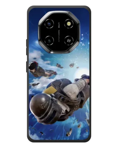 Чехол для Blackview Shark 6 с картинкой «Десант PUBG — прыжок»
