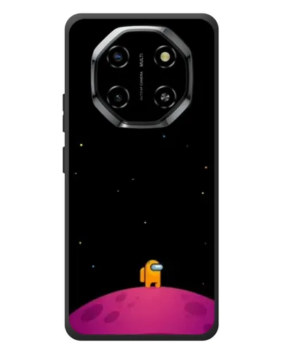 Чехол для Blackview Shark 6 с картинкой «Одинокий герой на планете»
