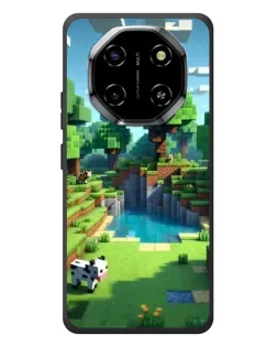 Чехол для Blackview Shark 6 с картинкой «Minecraft летний день»