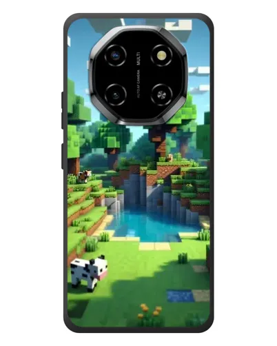 Чехол для Blackview Shark 6 с картинкой «Minecraft летний день»