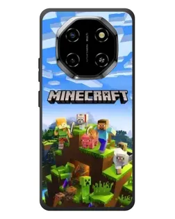 Чехол для Blackview Shark 6 с картинкой «Minecraft классический мир»