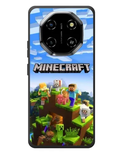 Чехол для Blackview Shark 6 с картинкой «Minecraft классический мир»