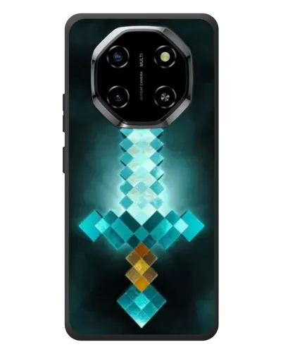 Чехол для Blackview Shark 6 с картинкой «Алмазный меч неон»