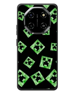 Чехол для Blackview Shark 6 с картинкой «Паттерн с криперами»