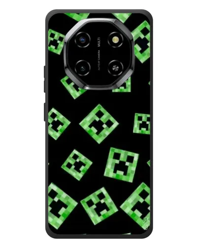 Чехол для Blackview Shark 6 с картинкой «Паттерн с криперами»