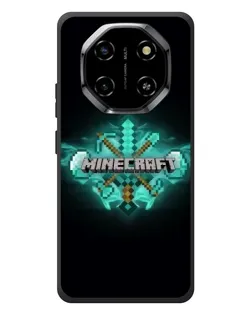 Чехол для Blackview Shark 6 с картинкой «Minecraft Diamond лого»