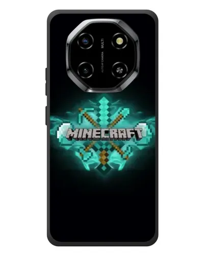 Чехол для Blackview Shark 6 с картинкой «Minecraft Diamond лого»