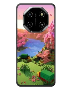 Чехол для Blackview Shark 6 с картинкой «Розовое дерево Minecraft»