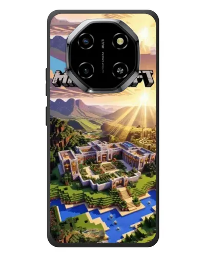 Чехол для Blackview Shark 6 с картинкой «Minecraft панорама»