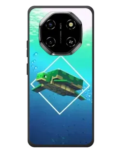 Чехол для Blackview Shark 6 с картинкой «Черепаха Minecraft»