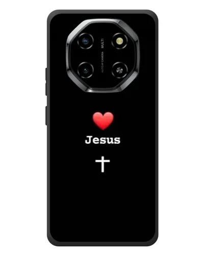 Чехол для Blackview Shark 6 с картинкой «Сердце - Jesus»