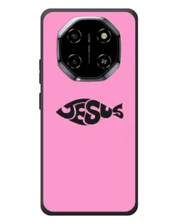 Чехол для Blackview Shark 6 с картинкой «Розовый символ  Jesus»