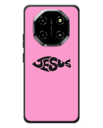 Чехол для Blackview Shark 6 с картинкой «Розовый символ  Jesus»