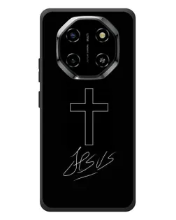 Чехол для Blackview Shark 6 с картинкой «Графический крест Jesus»