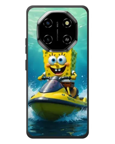 Чехол для Blackview Shark 6 с картинкой «Спанч Боб на гидроцикле»