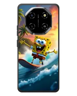 Чехол для Blackview Shark 6 с картинкой «Губка Боб серфингист»