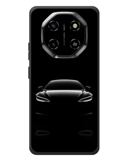 Чехол для Blackview Shark 6 с картинкой «Силуэт Tesla Night»