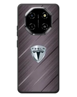 Чехол для Blackview Shark 6 с картинкой «Металлическая текстура Tesla»