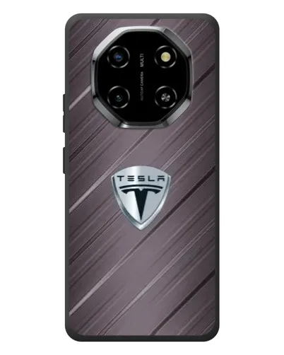 Чехол для Blackview Shark 6 с картинкой «Металлическая текстура Tesla»