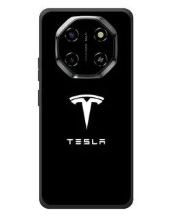Чехол для Blackview Shark 6 с картинкой «Tesla White Logo»
