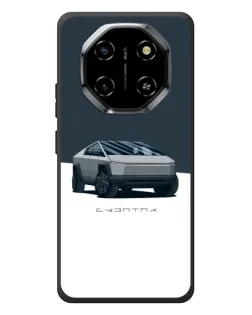 Чехол для Blackview Shark 6 с картинкой «Серебристый Cybertruck Tesla»