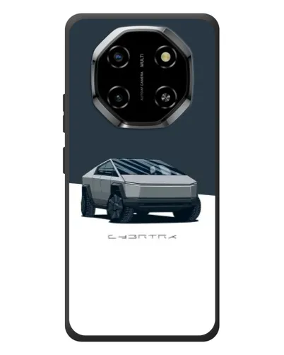 Чехол для Blackview Shark 6 с картинкой «Серебристый Cybertruck Tesla»