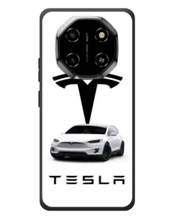 Чехол для Blackview Shark 6 с картинкой «Tesla White Style»
