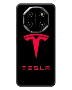 Чехол для Blackview Shark 6 с картинкой «Tesla Red Logo»