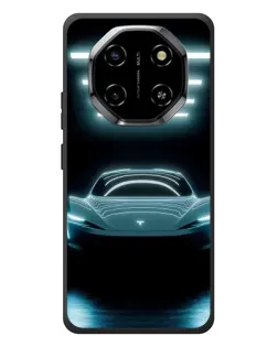 Чехол для Blackview Shark 6 с картинкой «Tesla в неоне»