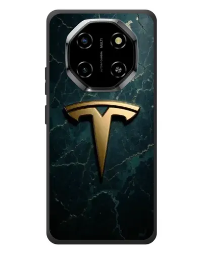 Чехол для Blackview Shark 6 с картинкой «Мраморная Tesla Gold»