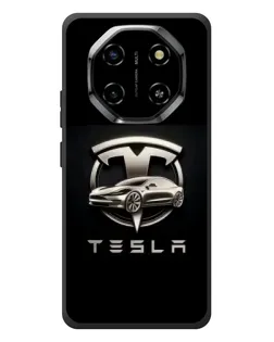 Чехол для Blackview Shark 6 с картинкой «Tesla — серебристое авто»