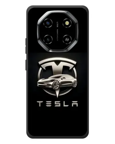 Чехол для Blackview Shark 6 с картинкой «Tesla — серебристое авто»