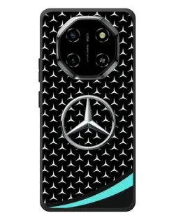 Чехол для Blackview Shark 6 с картинкой «Mercedes — бирюзовый акцент»