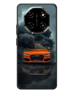Чехол для Blackview Shark 6 с картинкой «Audi в облаках дыма»