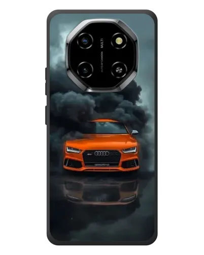 Чехол для Blackview Shark 6 с картинкой «Audi в облаках дыма»